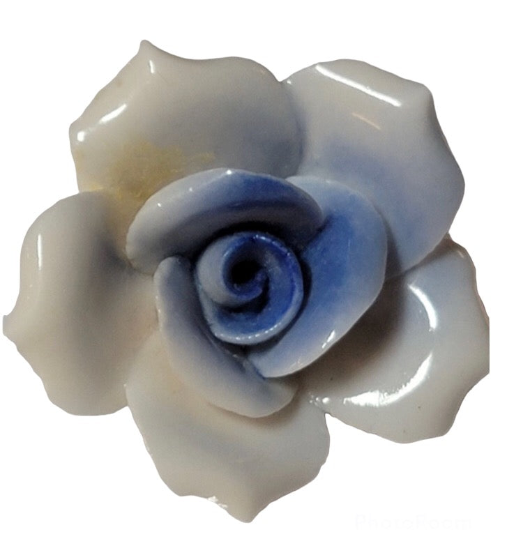 Blue hot sale rose brooch