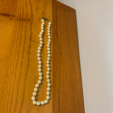 Load image into Gallery viewer, Vintage Avon Pastel Yellow Single Strand Faux Pearl 18&quot; Double Knotted Necklace
