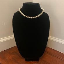 Load image into Gallery viewer, Vintage Girl’s First Set of Pearls Dress Up Lightweight 16&quot; Strand Choker Necklace
