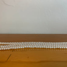 Load image into Gallery viewer, Vintage White Faux Pearl Multistrand Necklaces 3 Strands of Small Pearls 32&quot;
