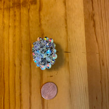 Load image into Gallery viewer, Vintage Mini Oval Cluster Rhinestone AB Crystal Sparkling Brooch
