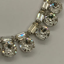 Load image into Gallery viewer, Vintage Estate Demi Parure Eisenberg Ice Rhinestone Rhodium Plated Necklace and Earrings
