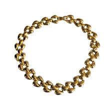 Load image into Gallery viewer, Vintage Jewelry Thick Chunky Linked Gold Tone Choker Necklace
