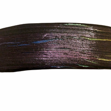 Load image into Gallery viewer, Vintage 1980’s Purple Green Black Multicolored Threaded Rectangular Hair Barrette Clip
