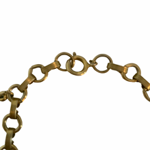 Load image into Gallery viewer, Vintage Jewelry Victorian Revival Faux Pearl Coral Turquoise Gold Tone Charm Bracelet
