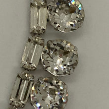 Load image into Gallery viewer, Vintage Estate Demi Parure Eisenberg Ice Rhinestone Rhodium Plated Necklace and Earrings
