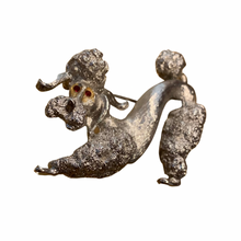 Load image into Gallery viewer, Vintage Jewelry Monet Signed Standard Poodle Dog Silver Tone Brooch
