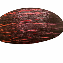 Load image into Gallery viewer, Vintage Red and Maroon Threaded Oval Hair Barrette Clip
