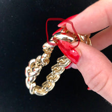 Load image into Gallery viewer, Vintage Jewelry Linked Thick Chunky Gold Tone Bracelet
