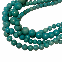 Load image into Gallery viewer, Vintage Jewelry Robins Egg Blue Faux Turquoise Sterling Silver Multistrand Necklace
