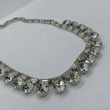 Load image into Gallery viewer, Vintage Estate Demi Parure Eisenberg Ice Rhinestone Rhodium Plated Necklace and Earrings
