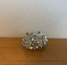 Load image into Gallery viewer, Vintage Mini Oval Cluster Rhinestone AB Crystal Sparkling Brooch
