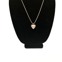 Load image into Gallery viewer, Handmade by Rose Pink Puffy Swarovski Pearl Heart Pendant Sterling Silver Necklace
