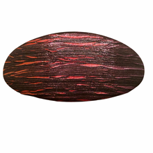 Load image into Gallery viewer, Vintage Red and Maroon Threaded Oval Hair Barrette Clip
