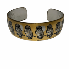 Load image into Gallery viewer, Vintage Jewelry Metal Etched Owl Bird Cuff Bracelet
