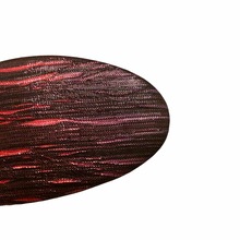 Load image into Gallery viewer, Vintage Red and Maroon Threaded Oval Hair Barrette Clip
