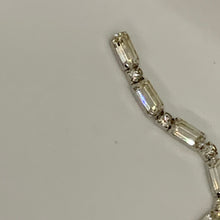 Load image into Gallery viewer, Vintage Estate Demi Parure Eisenberg Ice Rhinestone Rhodium Plated Necklace and Earrings
