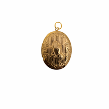 Load image into Gallery viewer, Vintage Jewelry Gold Tone Praying Hands Christian Opening Locket Necklace Pendant
