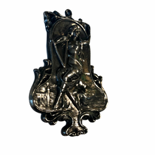 Load image into Gallery viewer, Vintage Art Nouveau Revival Woman Goddess Silver Necklace Pendant
