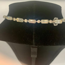 Load image into Gallery viewer, Vintage Estate Demi Parure Eisenberg Ice Rhinestone Rhodium Plated Necklace and Earrings
