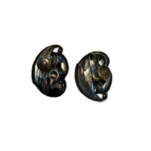 Load image into Gallery viewer, Vintage Jewelry Signed Danecraft Sterling Silver Floral Screwback Earrings
