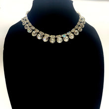 Load image into Gallery viewer, Vintage Estate Demi Parure Eisenberg Ice Rhinestone Rhodium Plated Necklace and Earrings
