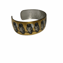 Load image into Gallery viewer, Vintage Jewelry Metal Etched Owl Bird Cuff Bracelet
