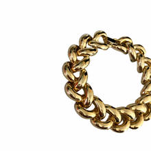 Load image into Gallery viewer, Vintage Jewelry Linked Thick Chunky Gold Tone Bracelet
