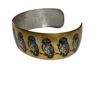 Load image into Gallery viewer, Vintage Jewelry Metal Etched Owl Bird Cuff Bracelet
