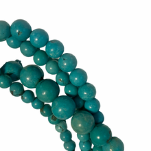 Load image into Gallery viewer, Vintage Jewelry Robins Egg Blue Faux Turquoise Sterling Silver Multistrand Necklace
