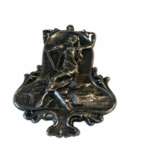 Load image into Gallery viewer, Vintage Art Nouveau Revival Woman Goddess Silver Necklace Pendant
