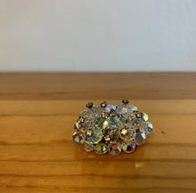 Load image into Gallery viewer, Vintage Mini Oval Cluster Rhinestone AB Crystal Sparkling Brooch
